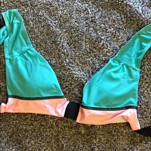 teal and pink swim top!
